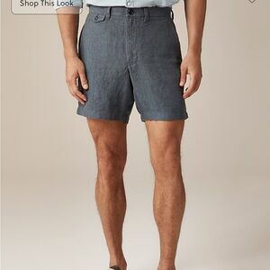 J. Crew 7inch linen shorts